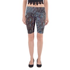 Drop Of Water Condensation Fractal Yoga Cropped Leggings