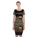 Board Digitization Circuits Classic Short Sleeve Midi Dress View1