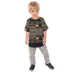 Board Digitization Circuits Kids Raglan Tee