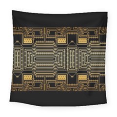 Board Digitization Circuits Square Tapestry (large) by Nexatart