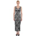 Grid Wire Mesh Stainless Rods Fitted Maxi Dress View1