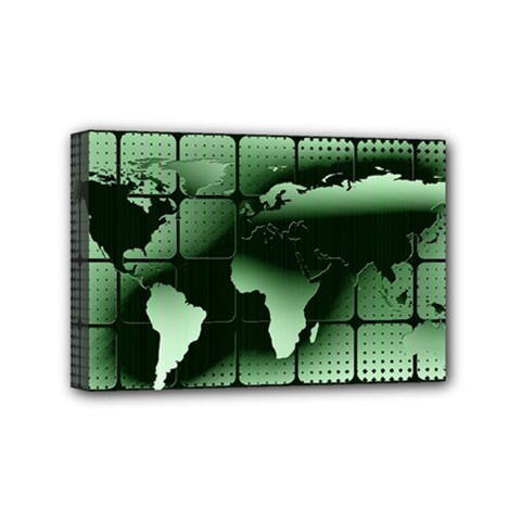 Matrix Earth Global International Mini Canvas 6  X 4  by Nexatart