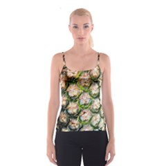 Pineapple Texture Macro Pattern Spaghetti Strap Top