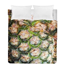 Pineapple Texture Macro Pattern Duvet Cover Double Side (full/ Double Size) by Nexatart