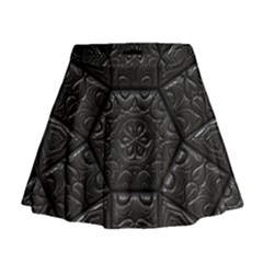 Tile Emboss Luxury Artwork Depth Mini Flare Skirt by Nexatart