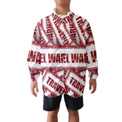 Travel Warning Shield Stamp Wind Breaker (Kids)