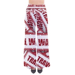 Travel Warning Shield Stamp Pants