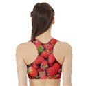 Strawberries Berries Fruit Sports Bra with Border View2