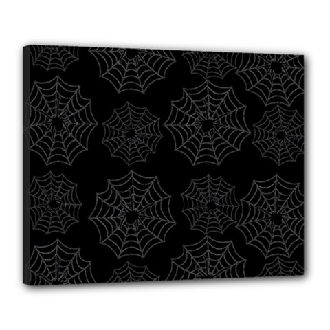 Spider Web Canvas 20  X 16  by Valentinaart