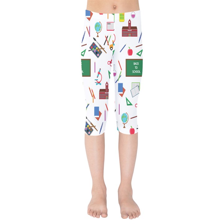 Back to School Kids  Capri Leggings 