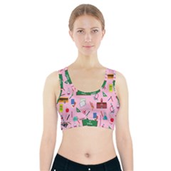 Back To School Sports Bra With Pocket by Valentinaart