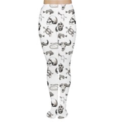 Skeleton Pattern Women s Tights by Valentinaart