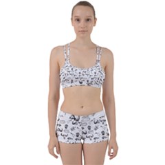 Skeleton Pattern Women s Sports Set by Valentinaart