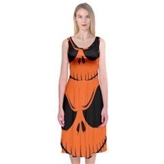 Halloween Midi Sleeveless Dress