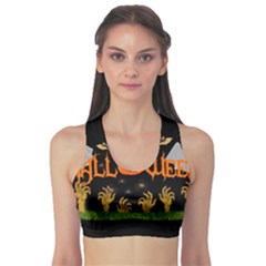 Halloween Sports Bra by Valentinaart