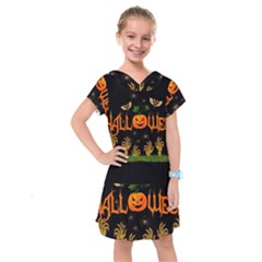Halloween Kids  Drop Waist Dress by Valentinaart