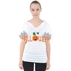 Halloween V-neck Dolman Drape Top by Valentinaart