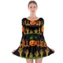 Halloween Long Sleeve Skater Dress View1