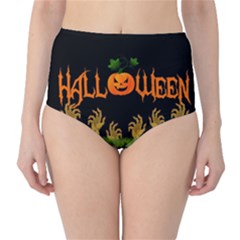 Halloween High-waist Bikini Bottoms by Valentinaart