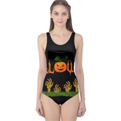 Halloween One Piece Swimsuit by Valentinaart