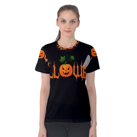 Halloween Women s Cotton Tee by Valentinaart