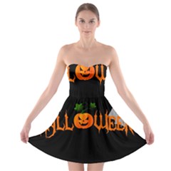 Halloween Strapless Bra Top Dress by Valentinaart