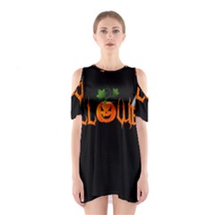 Halloween Shoulder Cutout One Piece by Valentinaart