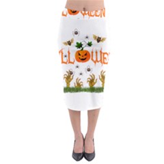 Halloween Midi Pencil Skirt by Valentinaart