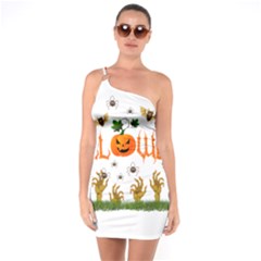 Halloween One Soulder Bodycon Dress by Valentinaart