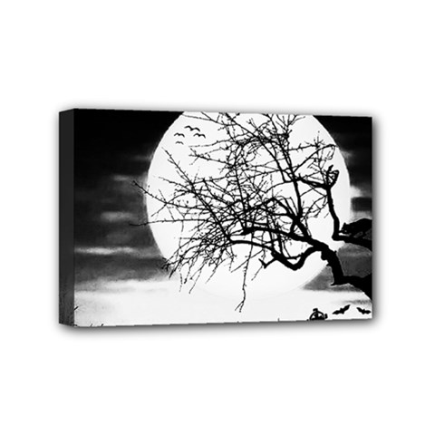 Halloween Landscape Mini Canvas 6  X 4  by Valentinaart