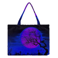 Halloween Landscape Medium Tote Bag by Valentinaart