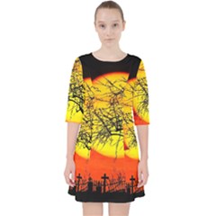 Halloween Landscape Pocket Dress by Valentinaart