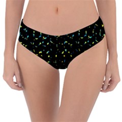 Splatter Abstract Dark Pattern Reversible Classic Bikini Bottoms by dflcprints