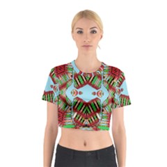 Digital Dot One Cotton Crop Top by MRTACPANS