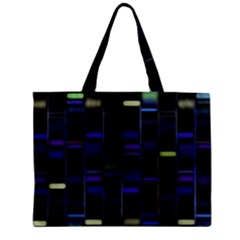 Biostatistics Line Blue Zipper Mini Tote Bag by Mariart