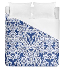 Birds Fish Flowers Floral Star Blue White Sexy Animals Beauty Duvet Cover (queen Size)