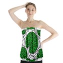 Bottna Fabric Leaf Green Strapless Top View1