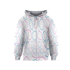 Circles Featured Pink Blue Kids  Zipper Hoodie by Mariart