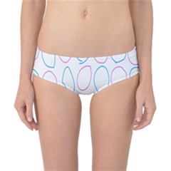 Circles Featured Pink Blue Classic Bikini Bottoms