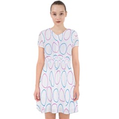 Circles Featured Pink Blue Adorable In Chiffon Dress by Mariart