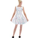 Circles Featured Pink Blue Velvet Skater Dress View2