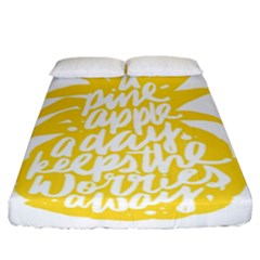 Cute Pineapple Yellow Fruite Fitted Sheet (california King Size)