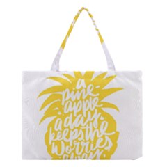 Cute Pineapple Yellow Fruite Medium Tote Bag by Mariart