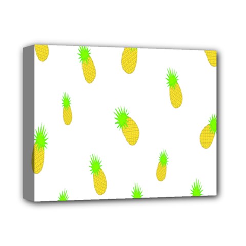 Cute Pineapple Fruite Yellow Green Deluxe Canvas 14  X 11 