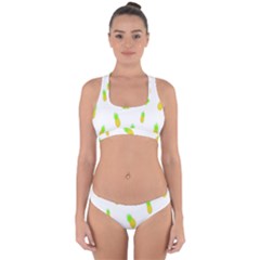 Cute Pineapple Fruite Yellow Green Cross Back Hipster Bikini Set
