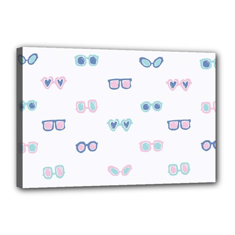 Cute Sexy Funny Sunglasses Kids Pink Blue Canvas 18  X 12 