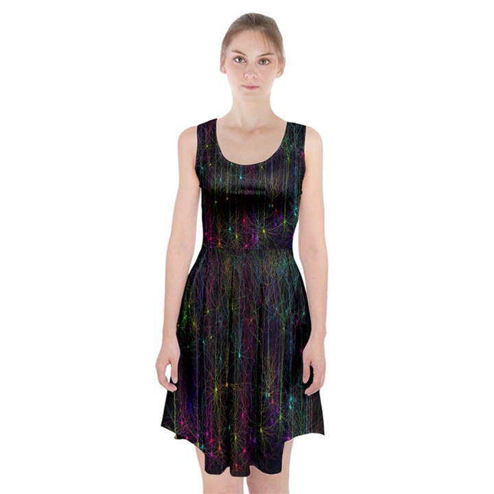 Brain Cell Dendrites Racerback Midi Dress