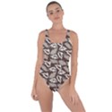 Dried Leaves Grey White Camuflage Summer Bring Sexy Back Swimsuit View1