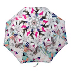 Flower Graphic Pattern Floral Folding Umbrellas by Mariart