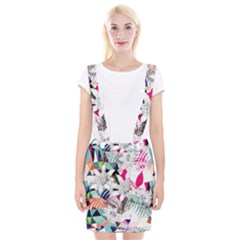 Flower Graphic Pattern Floral Braces Suspender Skirt by Mariart